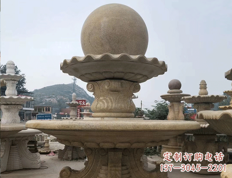 长沙石雕汉白玉喷泉