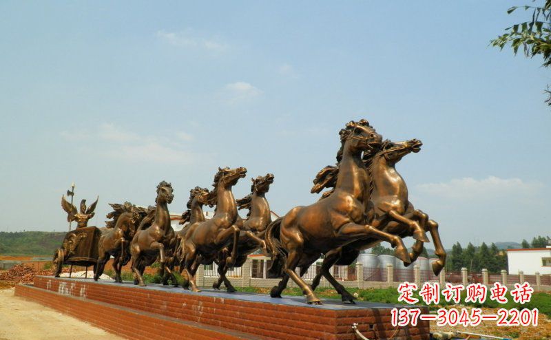长沙阿波罗战车广场景观铜雕 (3)