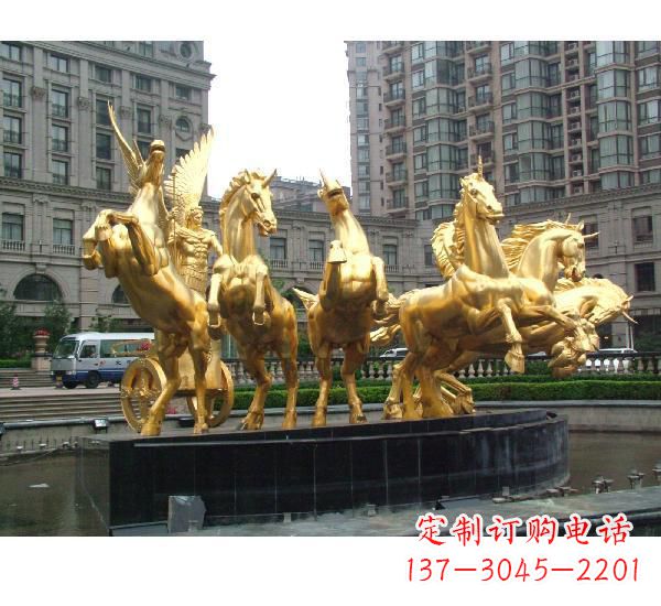 长沙阿波罗战车喷泉铜雕