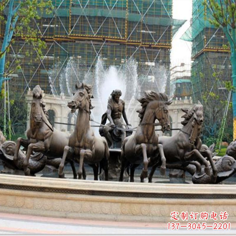 长沙阿波罗战车水景喷泉装饰景观雕塑