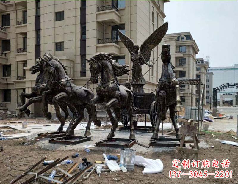 长沙阿波罗战车小区景观铜雕