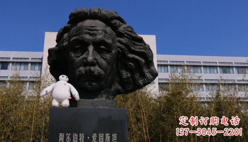长沙爱因斯坦头像铜雕222