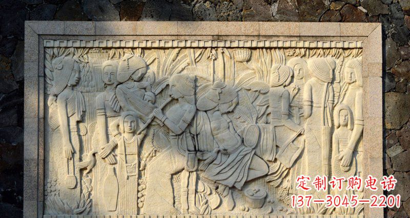 长沙女人之石抽象浮雕壁画