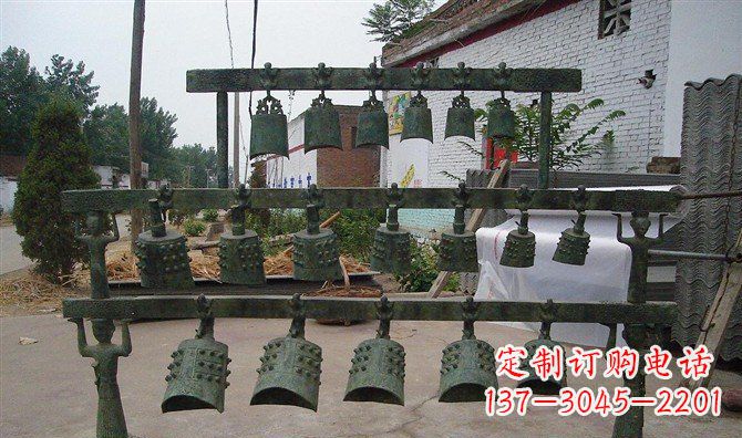 长沙编钟仿古铜雕