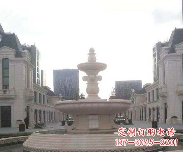 长沙别墅景观大理石喷泉石雕