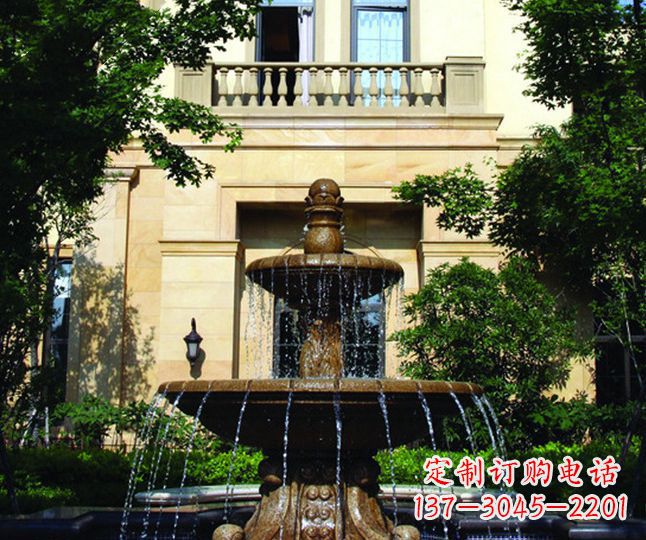 长沙多层喷泉石雕——景观装饰的精美绝伦