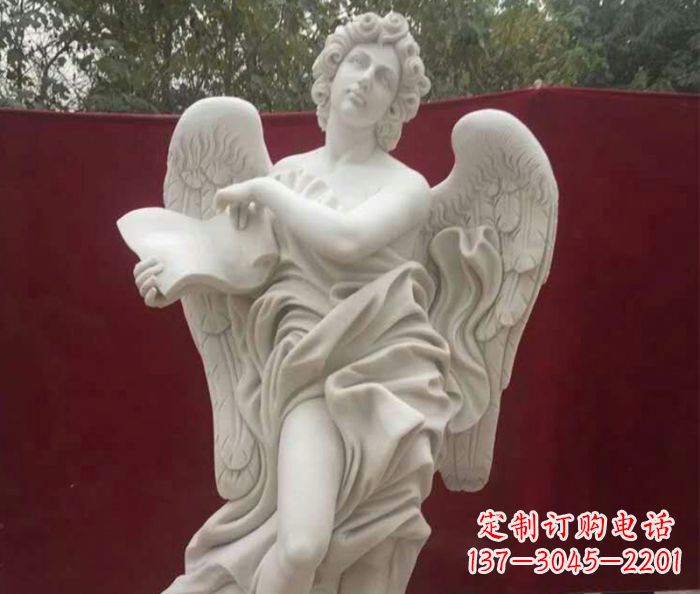 长沙别墅景观天使人物石雕 (2)