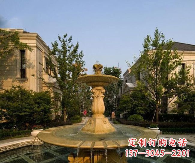 长沙别墅石雕大型喷泉雕塑 (2)