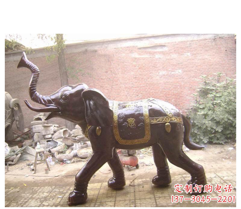 长沙玻璃钢大象坐骑雕塑