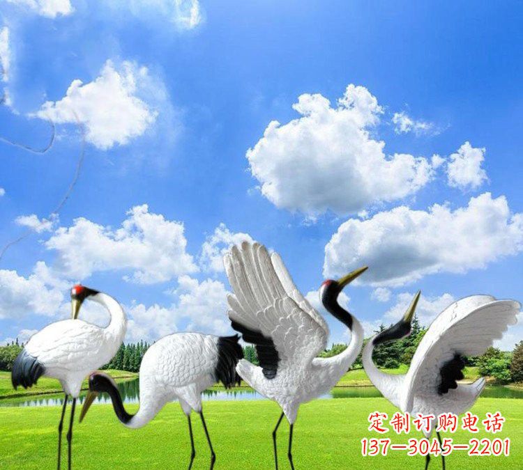 长沙玻璃钢丹顶鹤