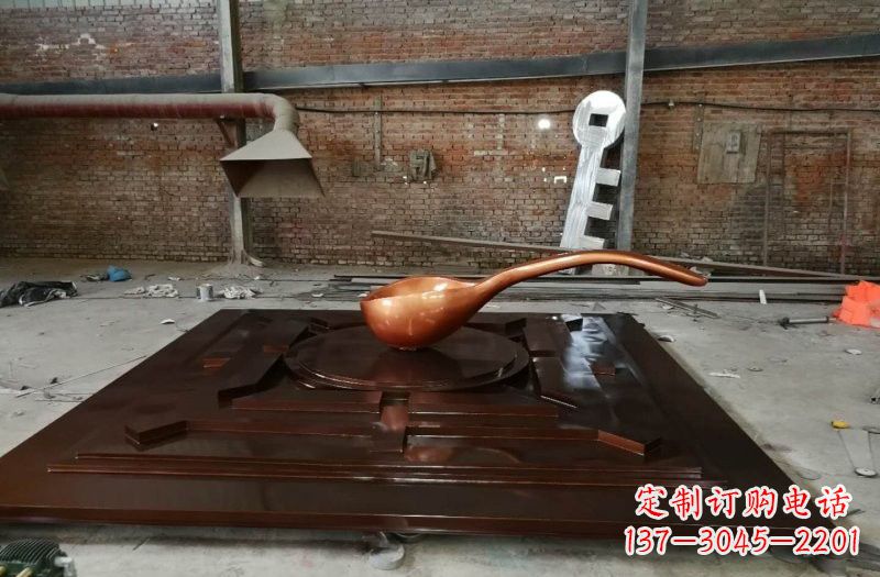长沙玻璃钢仿铜司南雕塑精美装点城市的灵魂