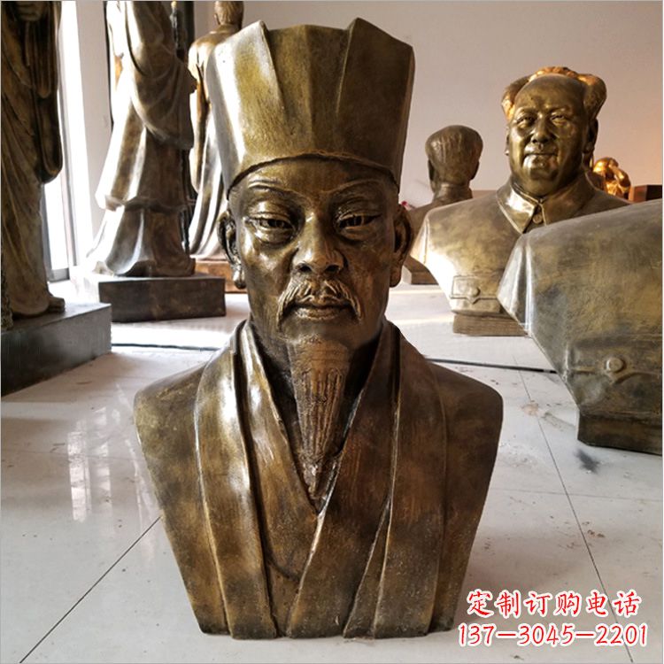 长沙玻璃钢苏轼头像雕塑