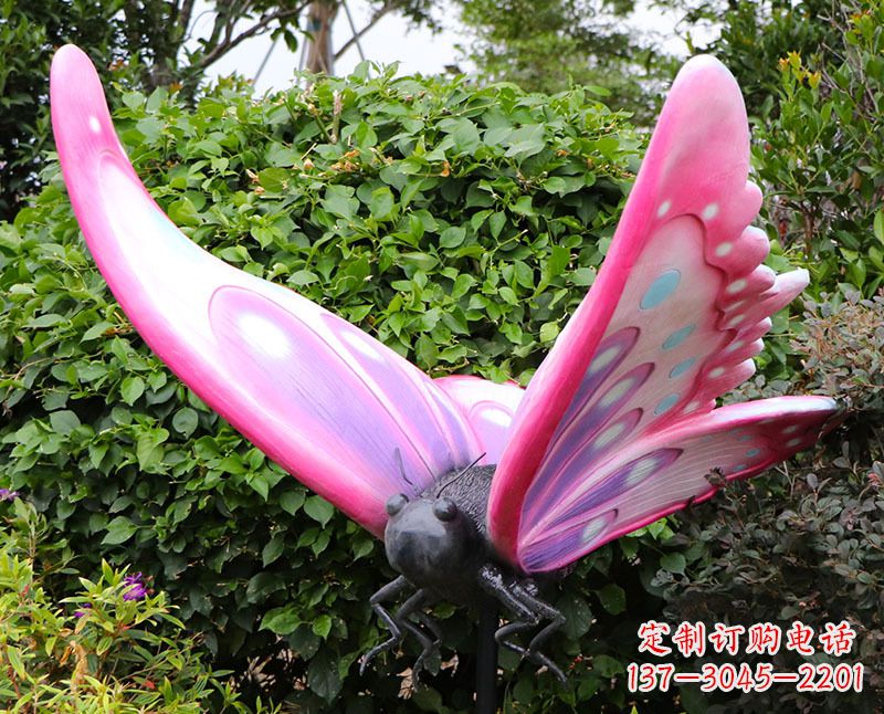长沙玻璃钢蝴蝶雕塑艺术之美
