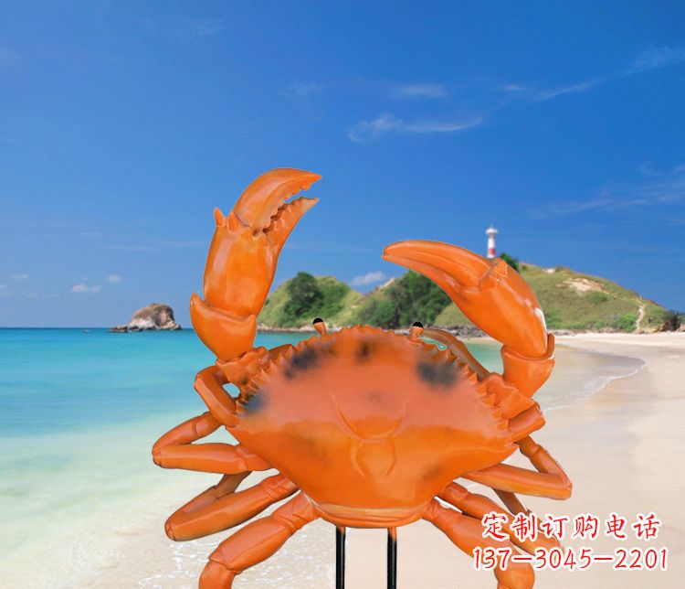长沙玻璃钢螃蟹雕塑