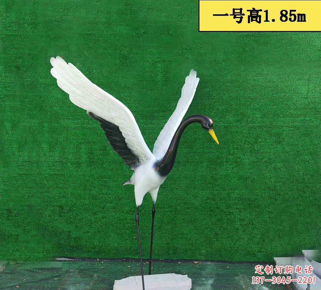 长沙仙鹤雕塑玻璃钢仿真景观动物雕塑