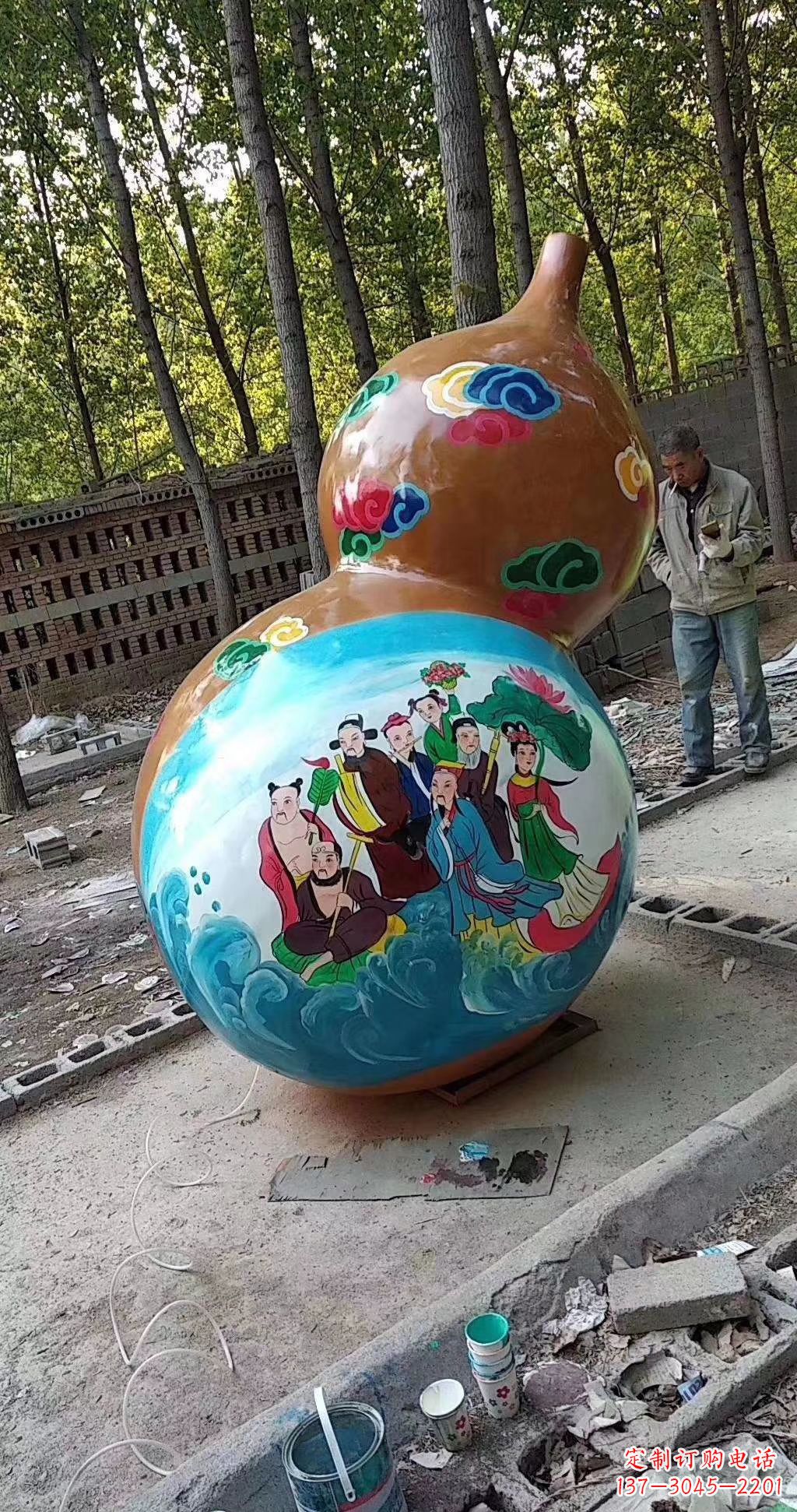 长沙玻璃钢葫芦雕塑一种全新的艺术形式