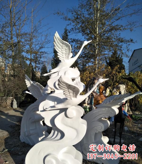 长沙玻璃钢天鹅雕塑