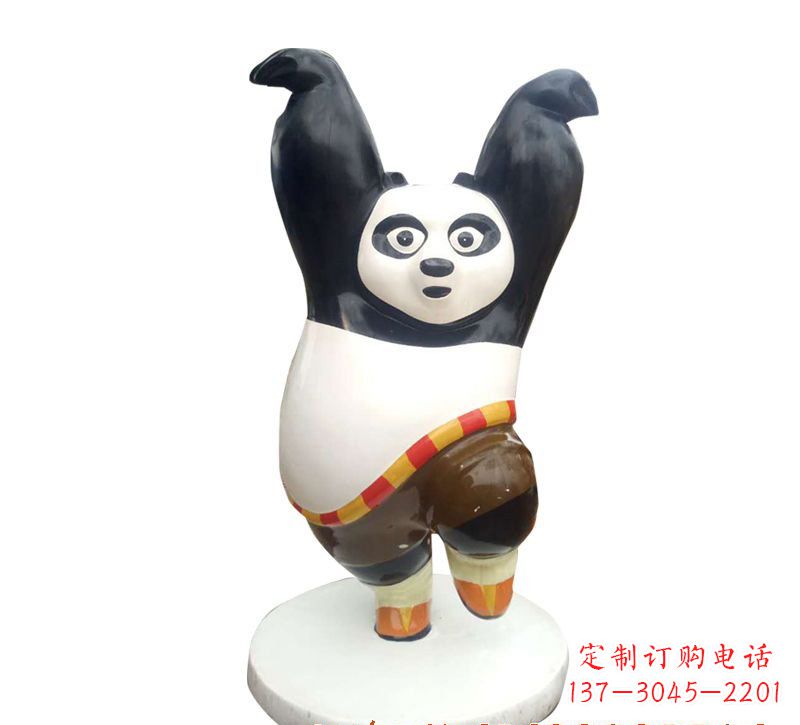 长沙玻璃钢制熊猫雕塑精致细腻的艺术品