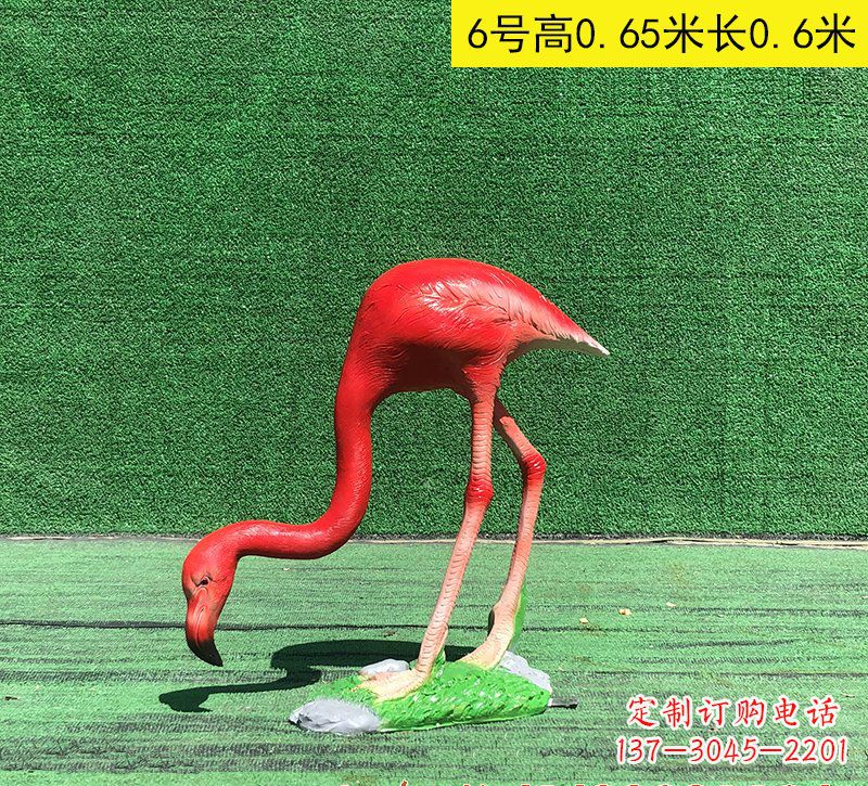 长沙精美玻璃钢火烈鸟雕塑