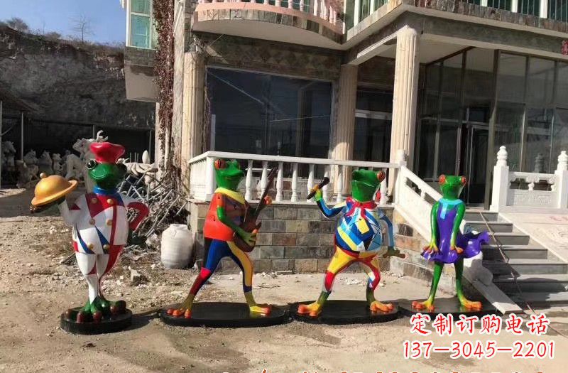 长沙玻璃钢制青蛙雕塑