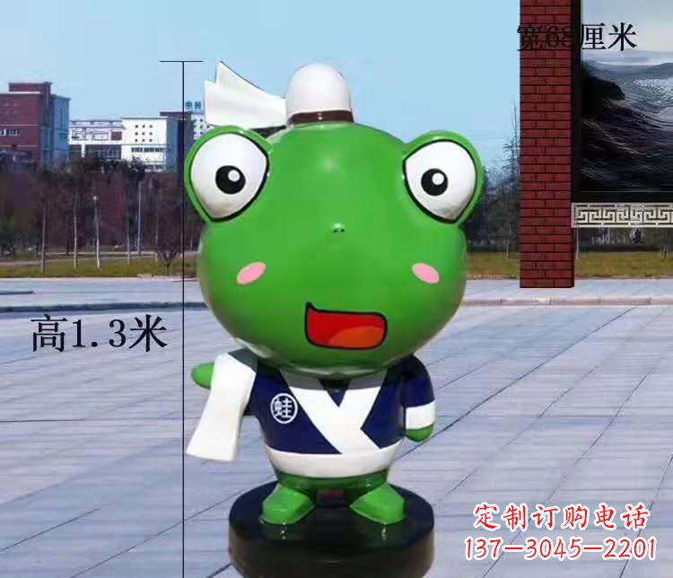 长沙玻璃钢卡通小青蛙——景观雕塑的新灵感