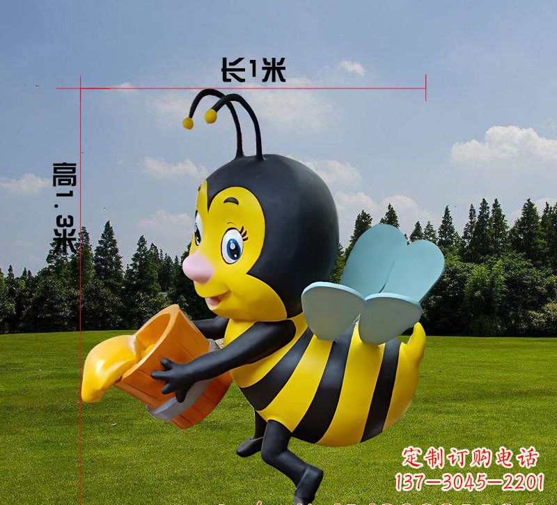长沙玻璃钢蜜蜂雕塑