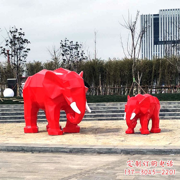长沙玻璃钢大象雕塑艺术之美