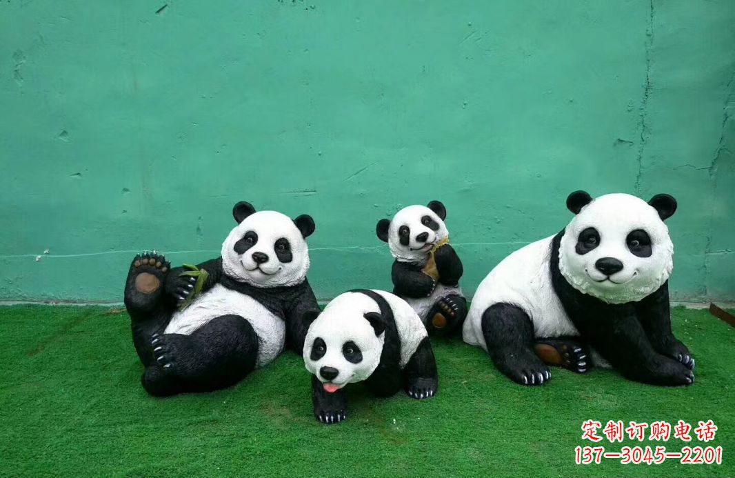长沙玻璃钢熊猫雕塑传承中华文化