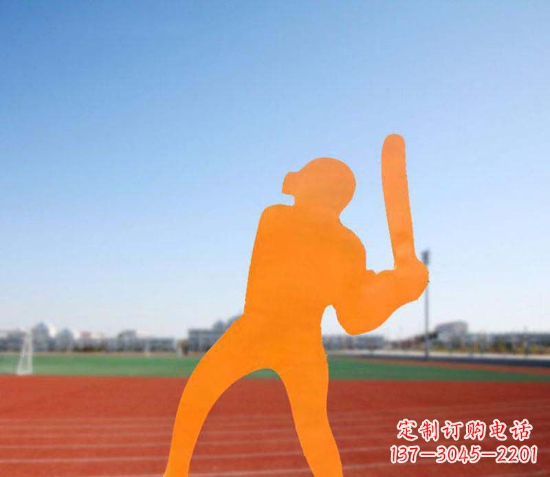 长沙不锈钢棒球雕塑精美的艺术品