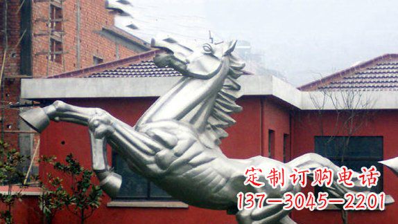 长沙不锈钢奔马雕塑展现力量与美感