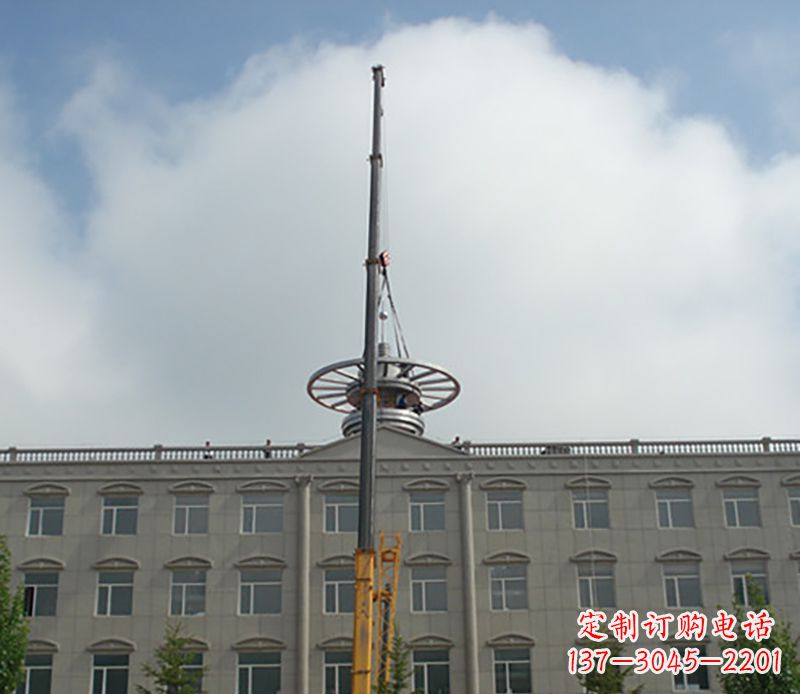 长沙不锈钢避雷针雕塑——安全保护灵感之源