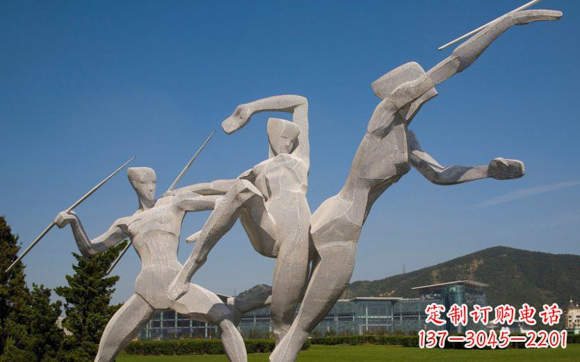 长沙不锈钢标枪雕塑一种新型的艺术形式