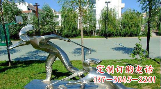 长沙不锈钢冰壶雕塑艺术与运动的完美结合