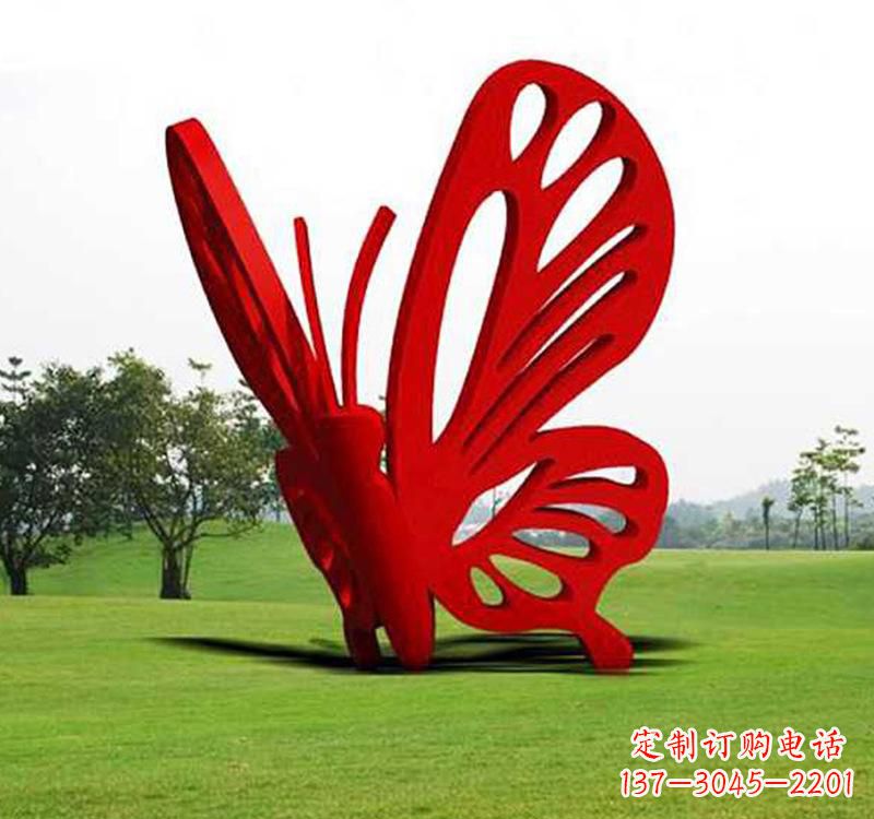 长沙不锈钢蝴蝶雕塑艺术的精美绽放