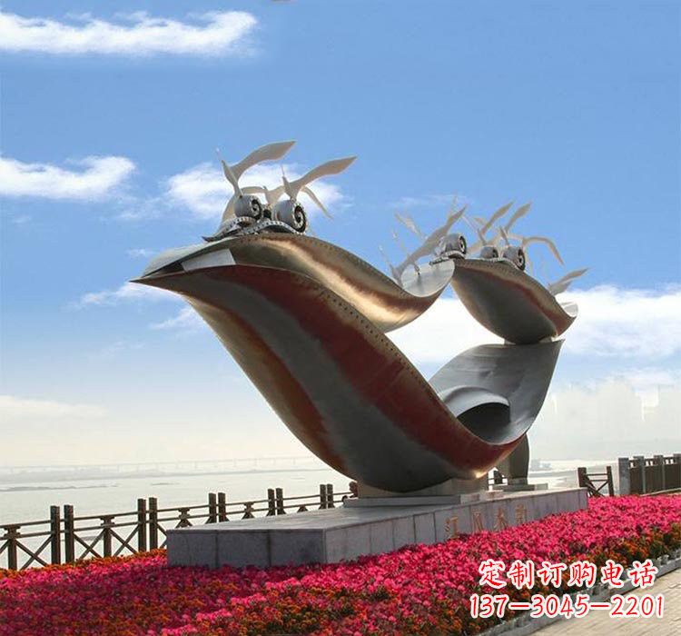 长沙海鸥雕塑——点缀不锈钢城市