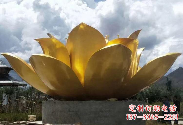 长沙不锈钢莲花雕塑——精美绝伦
