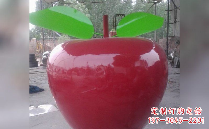 长沙不锈钢苹果雕塑描绘出美丽的景观