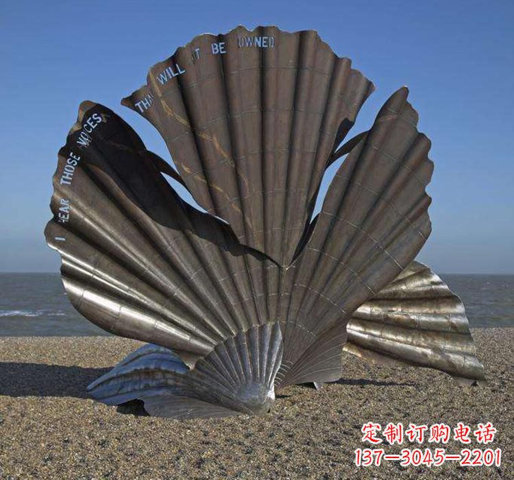 长沙不锈钢城市的扇贝雕塑——一座海洋文化的象征