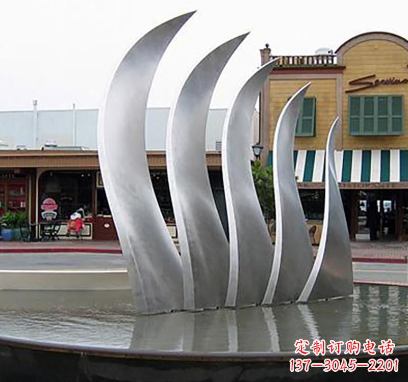 长沙不锈钢城市艺术翅膀雕塑羽翼展翔