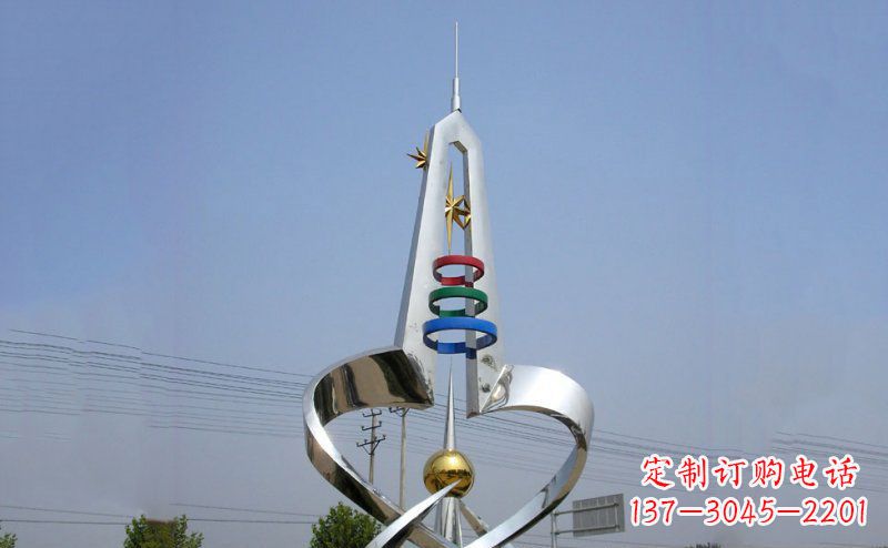 长沙不锈钢材质的避雷针雕塑