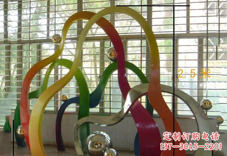 长沙不锈钢假山雕塑精致耐用的艺术品