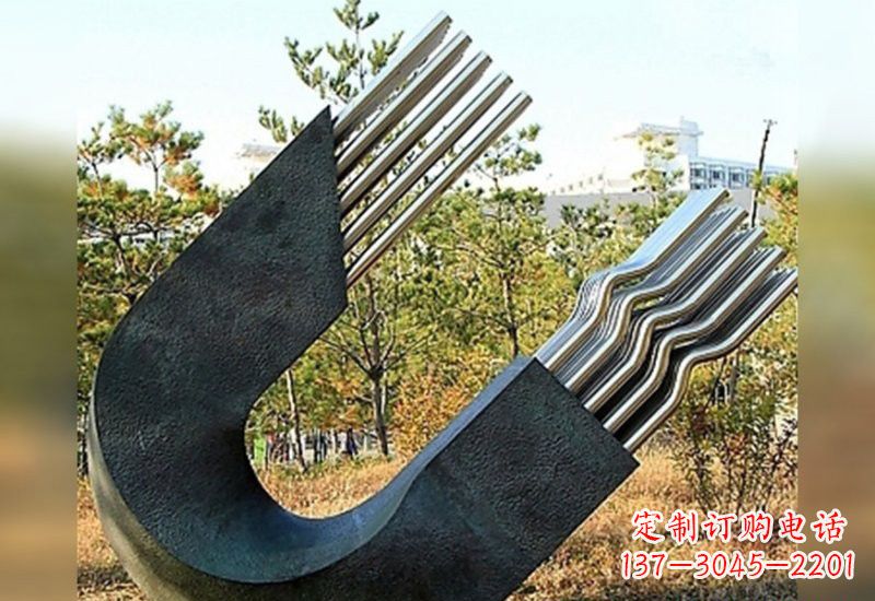 长沙不锈钢磁铁雕塑绚丽多彩的艺术珍品