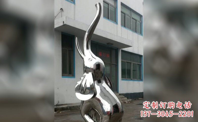 长沙精致的不锈钢大象雕塑