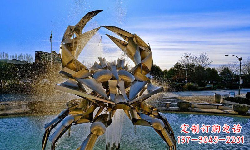 长沙精美不锈钢螃蟹雕塑