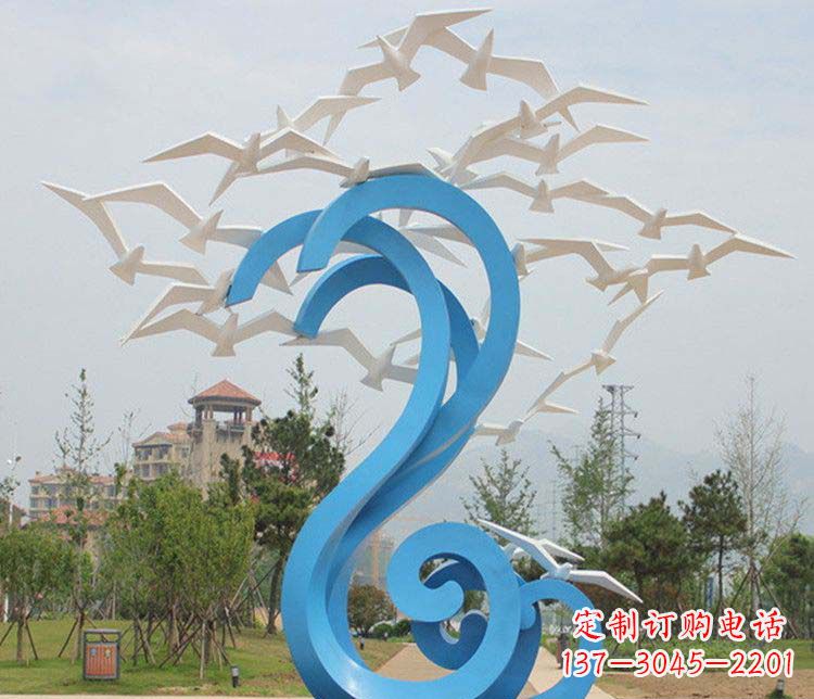长沙不锈钢大雁雕塑传承传统文化的象征