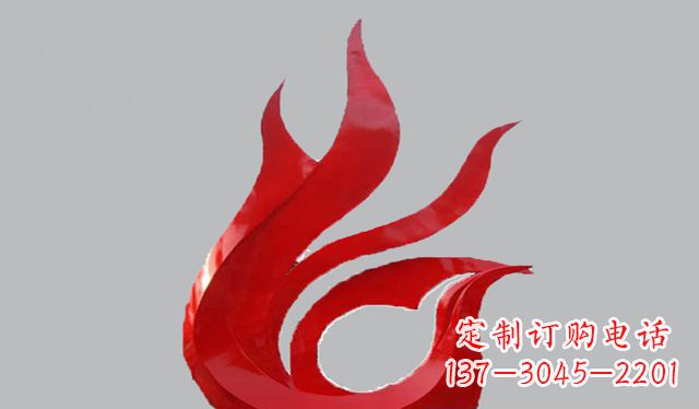 长沙不锈钢凤凰雕塑——传承古代文化之美