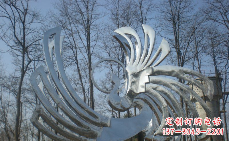 长沙精美的不锈钢凤凰雕塑