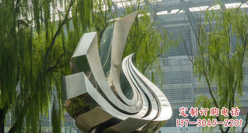 长沙不锈钢凤凰雕塑美丽的象征