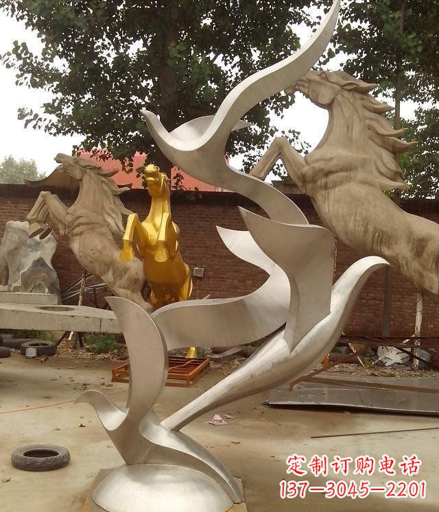 长沙精美不锈钢鸽子雕塑