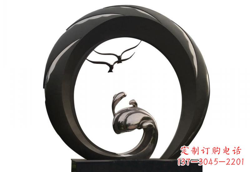 长沙不锈钢海鸥雕塑海洋之韵